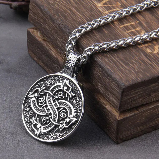 COLLIER DRAGON CELTIQUE (ACIER) - Viking Héritage