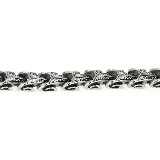 COLLIER ÉCAILLE DE DRAGON (ACIER) - Viking Héritage