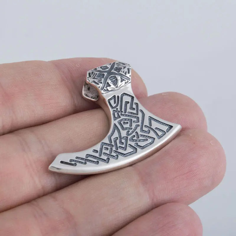COLLIER HACHE VIKING ARGENT STERLING .925 - Viking Héritage