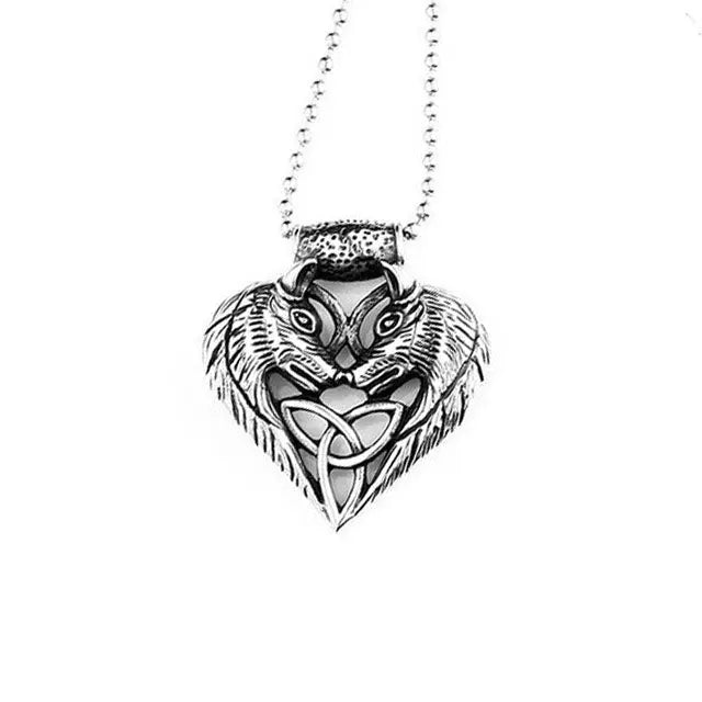 COLLIER LOUP GERI ET FREKI - TRIQUETRA - Viking Héritage
