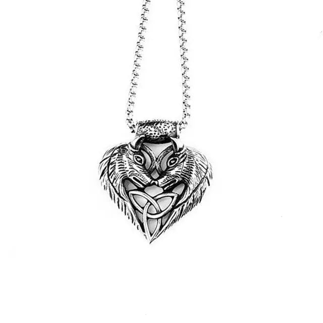 COLLIER LOUP GERI ET FREKI - TRIQUETRA - Viking Héritage