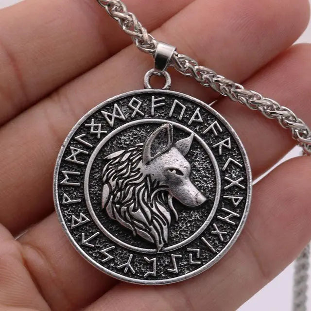 COLLIER LOUP GERI - RUNES - Viking Héritage