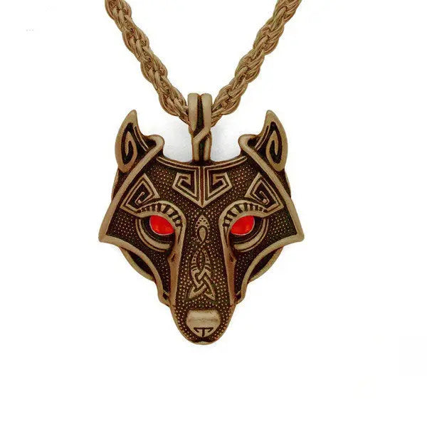 COLLIER LOUP SKOLL - RUNE SOWILO - Viking Héritage