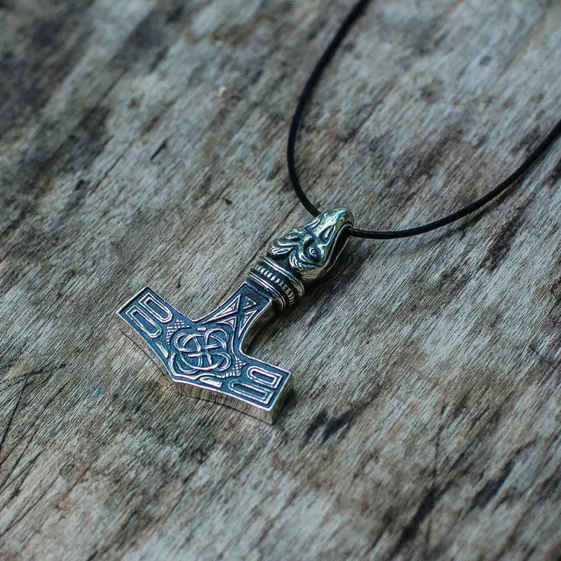 COLLIER MARTEAU DE THOR ARGENT .925 - Viking Héritage