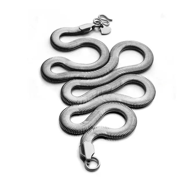 COLLIER SERPENT OUROBOROS (ARGENT) - Viking Héritage