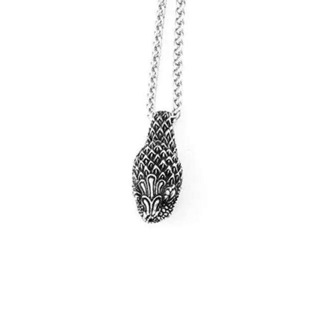 COLLIER TÊTE DE SERPENT - Viking Héritage