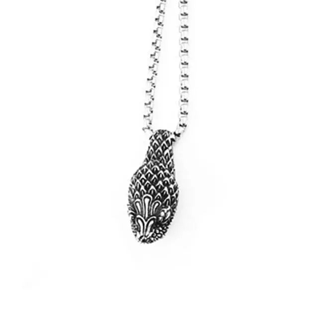 COLLIER TÊTE DE SERPENT - Viking Héritage