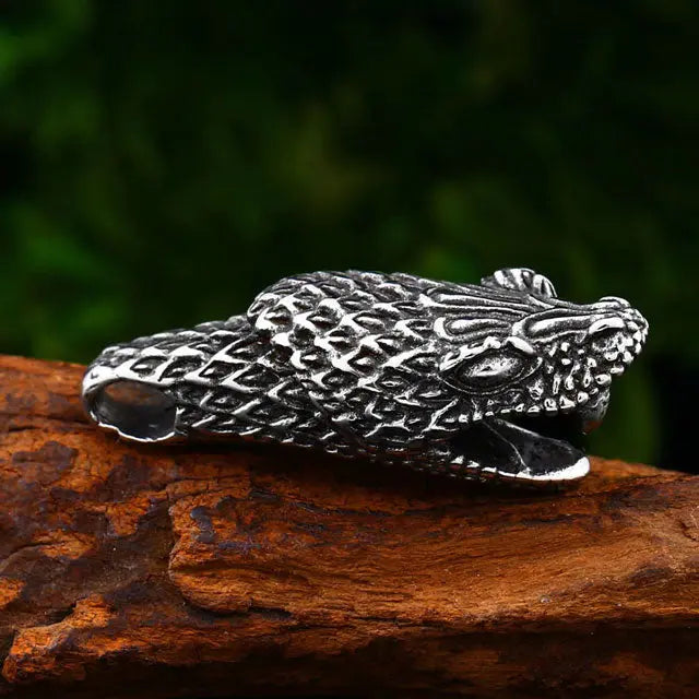 COLLIER TÊTE DE SERPENT - Viking Héritage