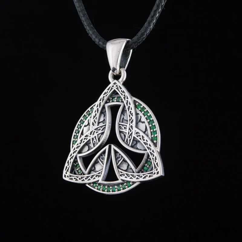 COLLIER TRIQUETRA (ARGENT) - Viking Héritage