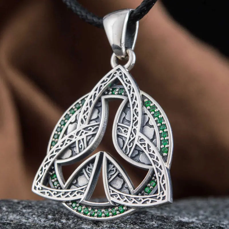 COLLIER TRIQUETRA (ARGENT) - Viking Héritage