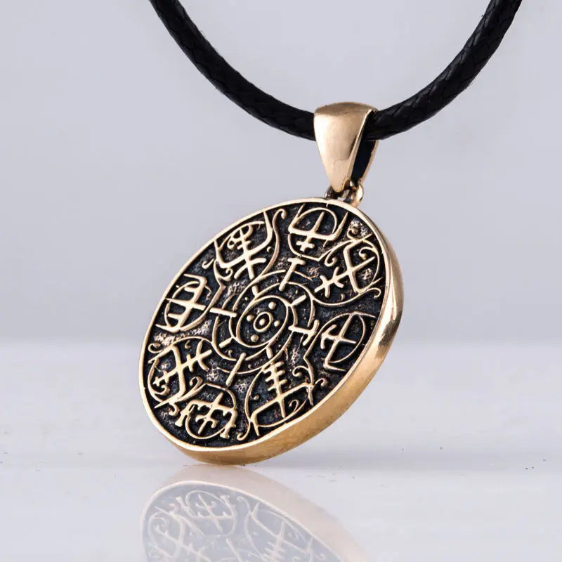 COLLIER VEGVISIR (BRONZE MASSIF) - Viking Héritage