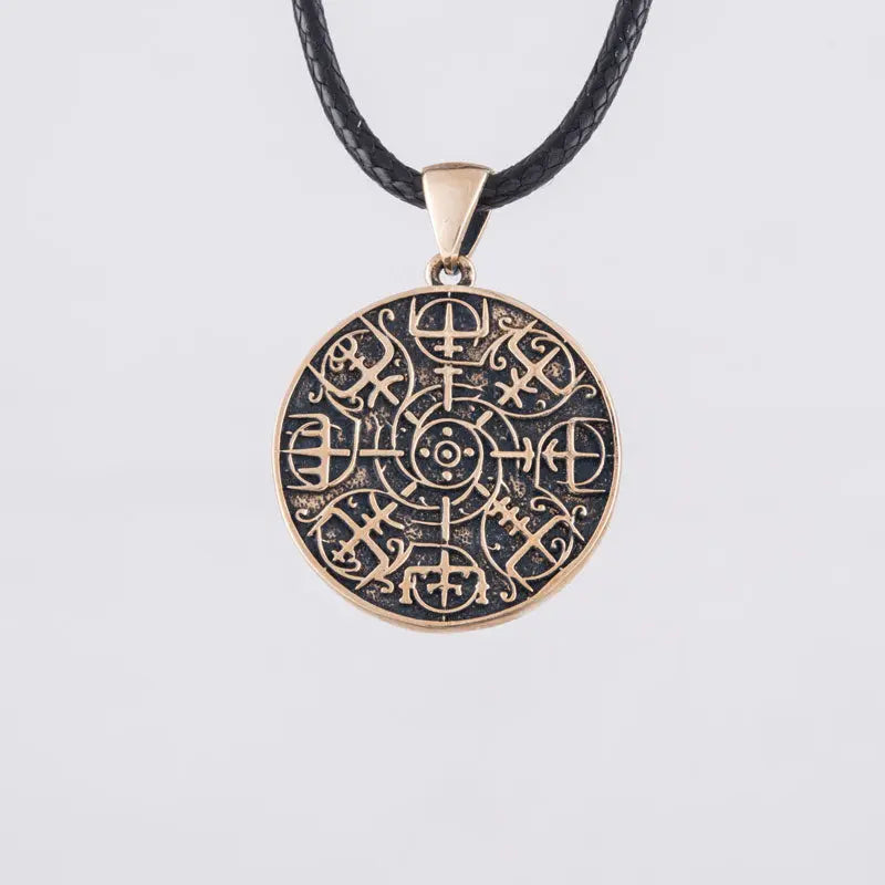 COLLIER VEGVISIR (BRONZE MASSIF) - Viking Héritage