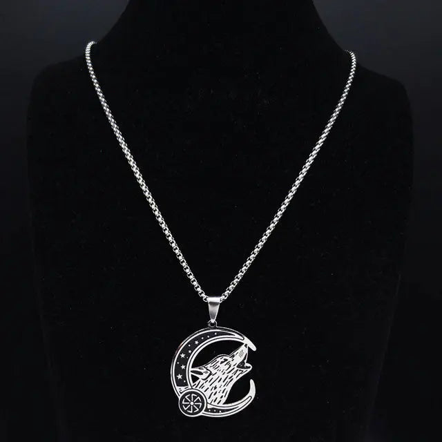 COLLIER VIKING LOUP HATI - Viking Héritage