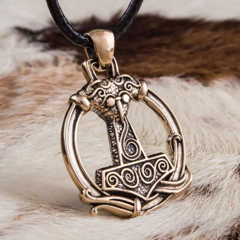 COLLIER VIKING MJOLNIR (BRONZE MASSIF) - Viking Héritage
