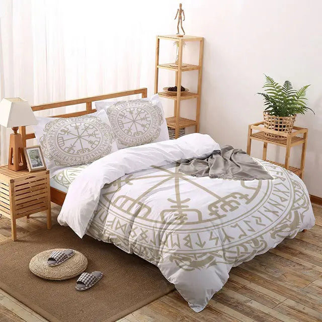 COUVERTURE COUETTE VEGVISIR - Viking Héritage