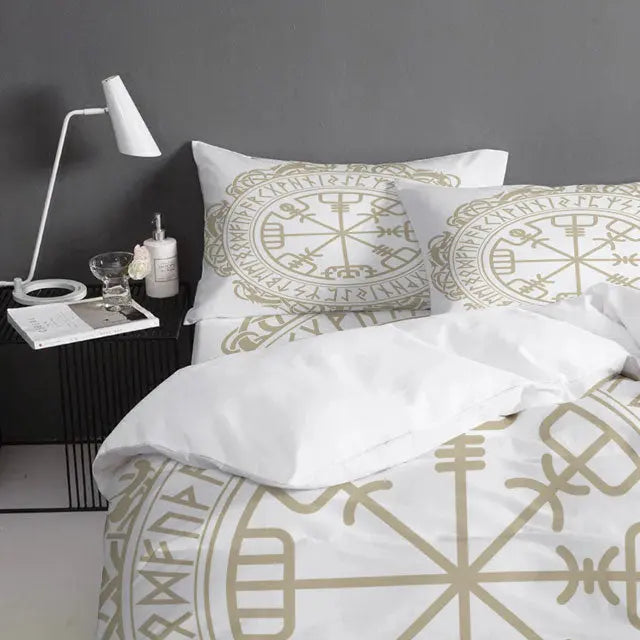 COUVERTURE COUETTE VEGVISIR - Viking Héritage