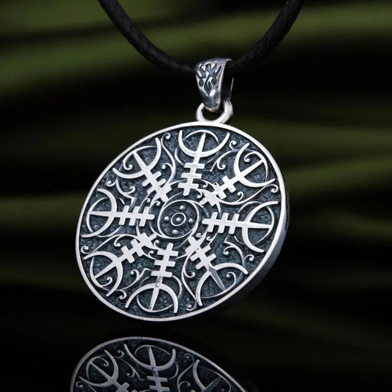 Collier Aegishjalmur (Argent Massif) - Viking Héritage