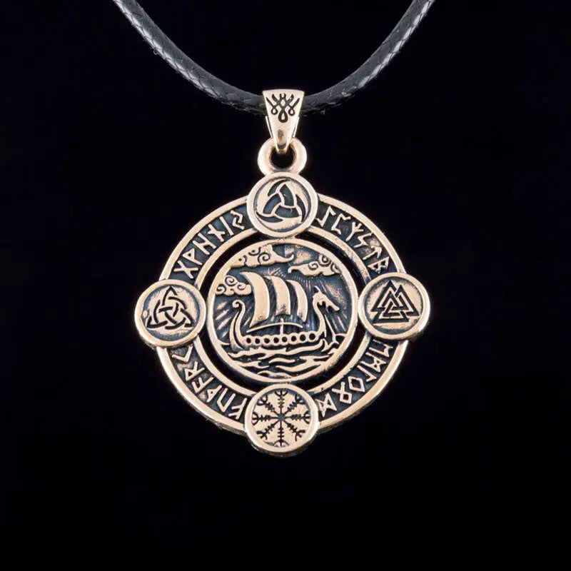 Collier Drakkar (Bronze Massif) - Viking Héritage