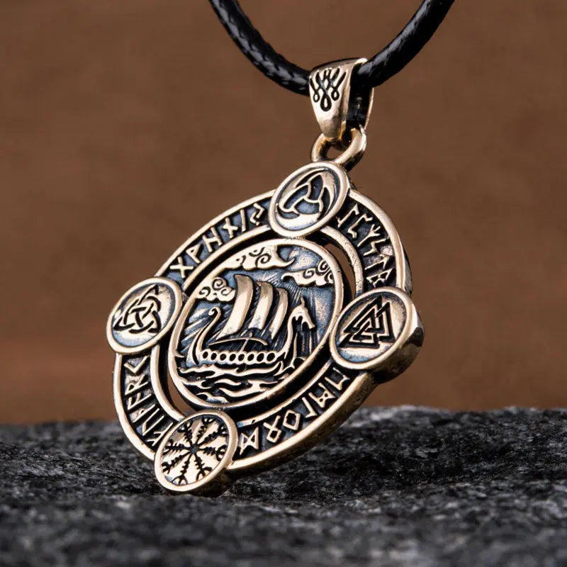 Collier Drakkar (Bronze Massif) - Viking Héritage