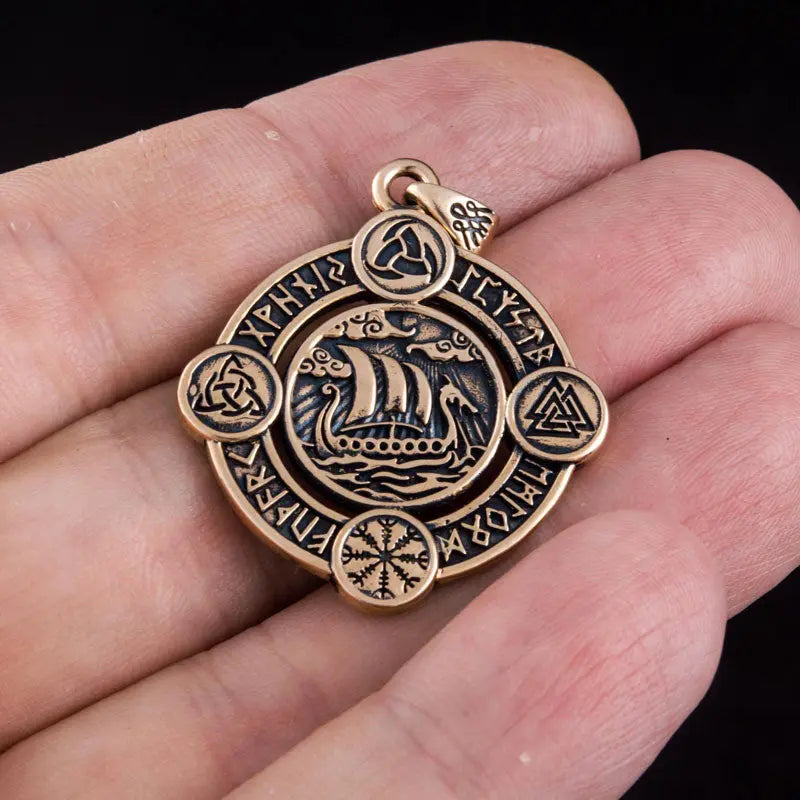 Collier Drakkar (Bronze Massif) - Viking Héritage