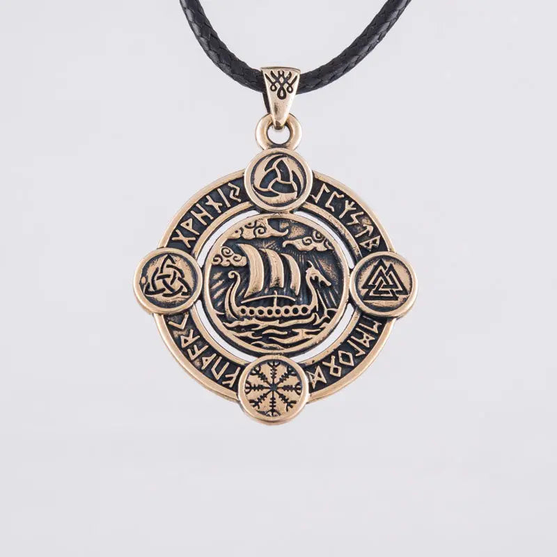 Collier Drakkar (Bronze Massif) - Viking Héritage