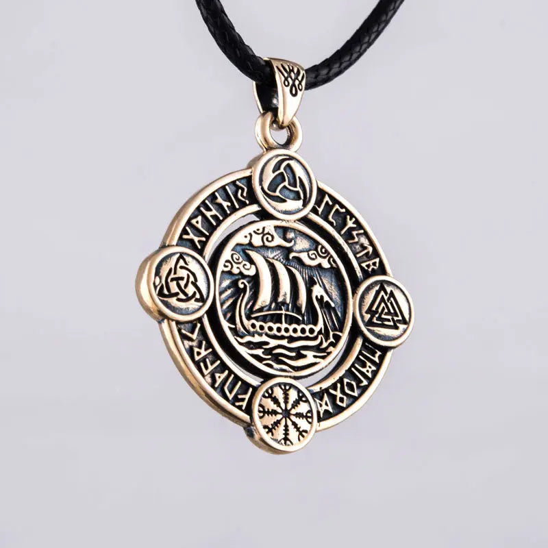 Collier Drakkar (Bronze Massif) - Viking Héritage