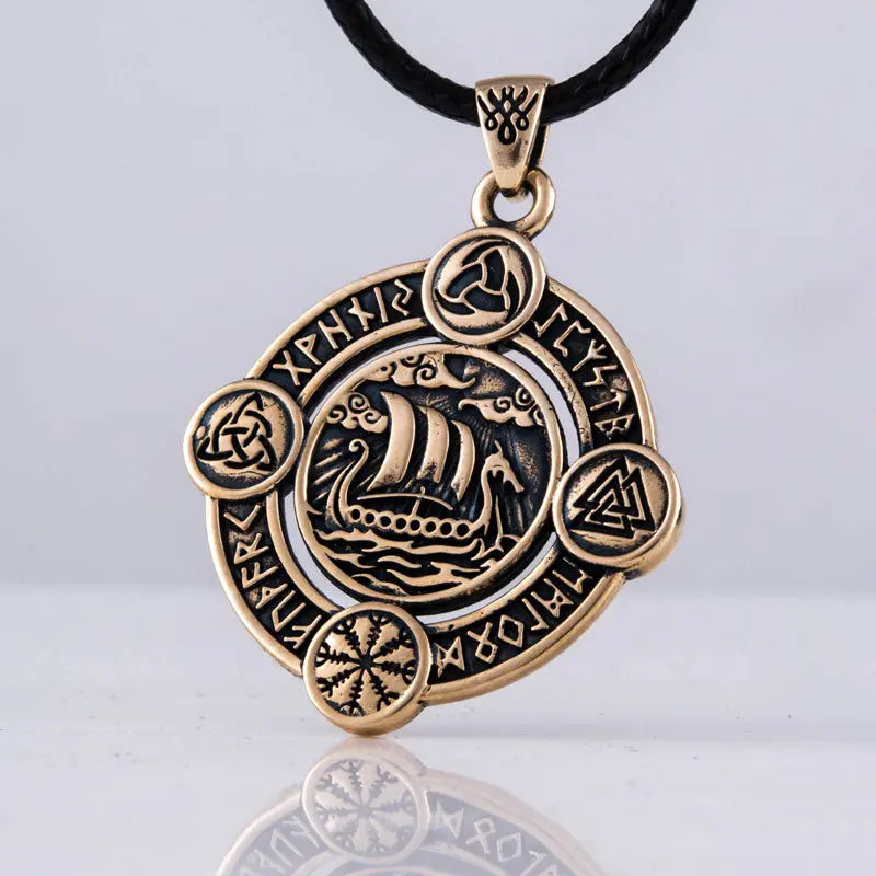 Collier Drakkar (Bronze Massif) - Viking Héritage