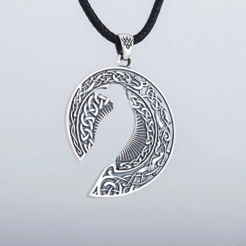 Collier Hugin (Argent) - Viking Héritage