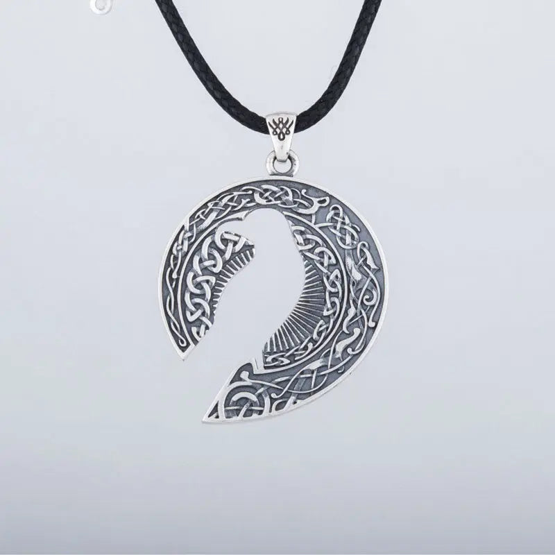 Collier Hugin (Argent) - Viking Héritage