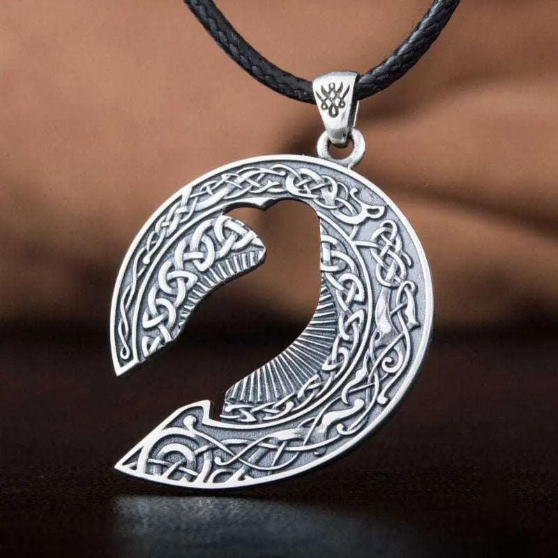 Collier Hugin (Argent) - Viking Héritage