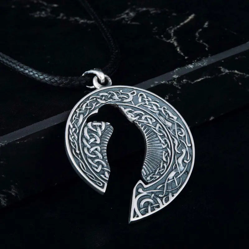 Collier Hugin (Argent) - Viking Héritage