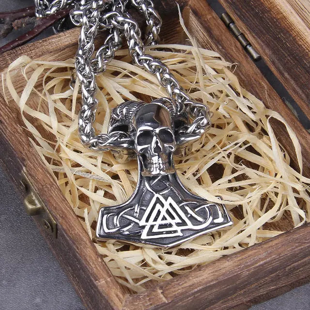 Collier Mjolnir et Valknut - Viking Héritage