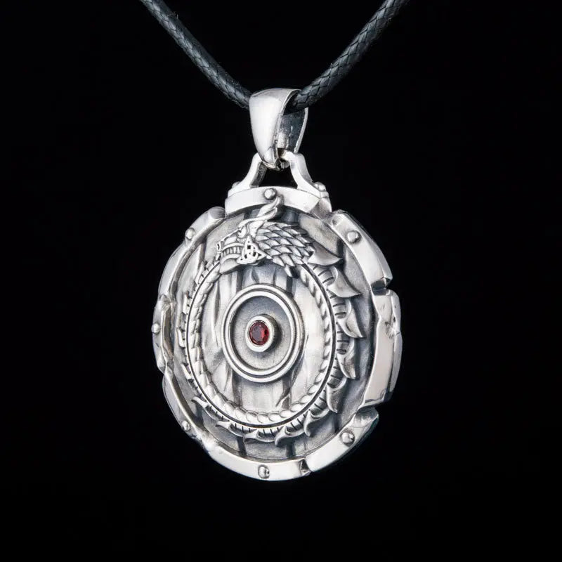 Collier Ouroboros (Argent Massif) - Viking Héritage