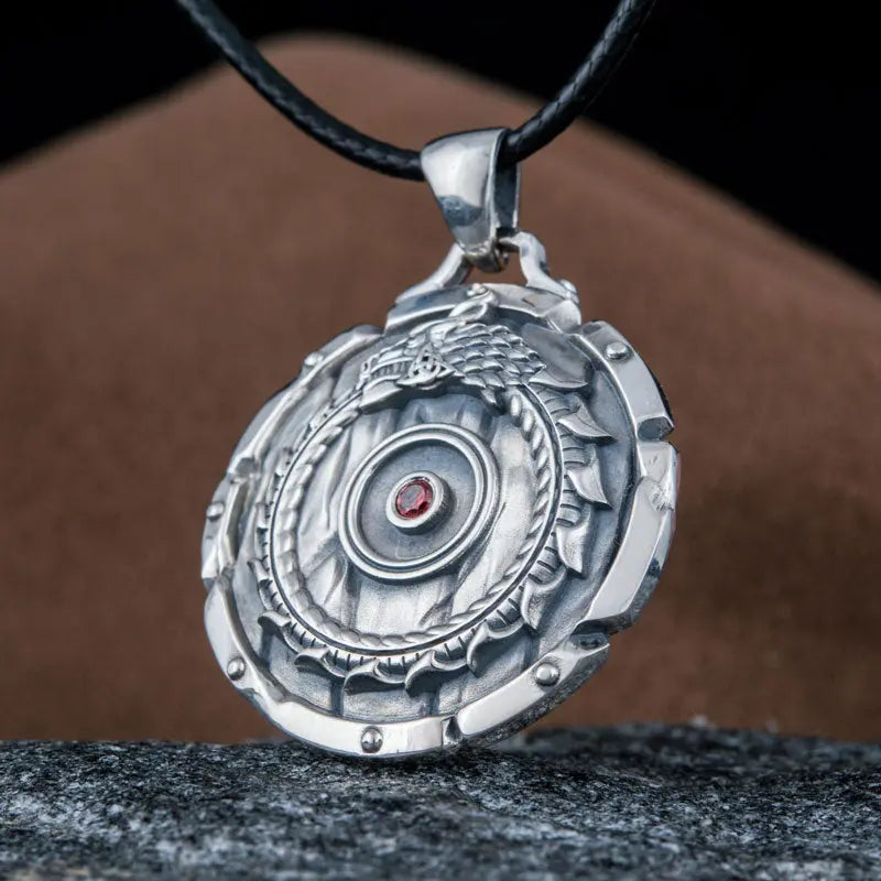Collier Ouroboros (Argent Massif) - Viking Héritage