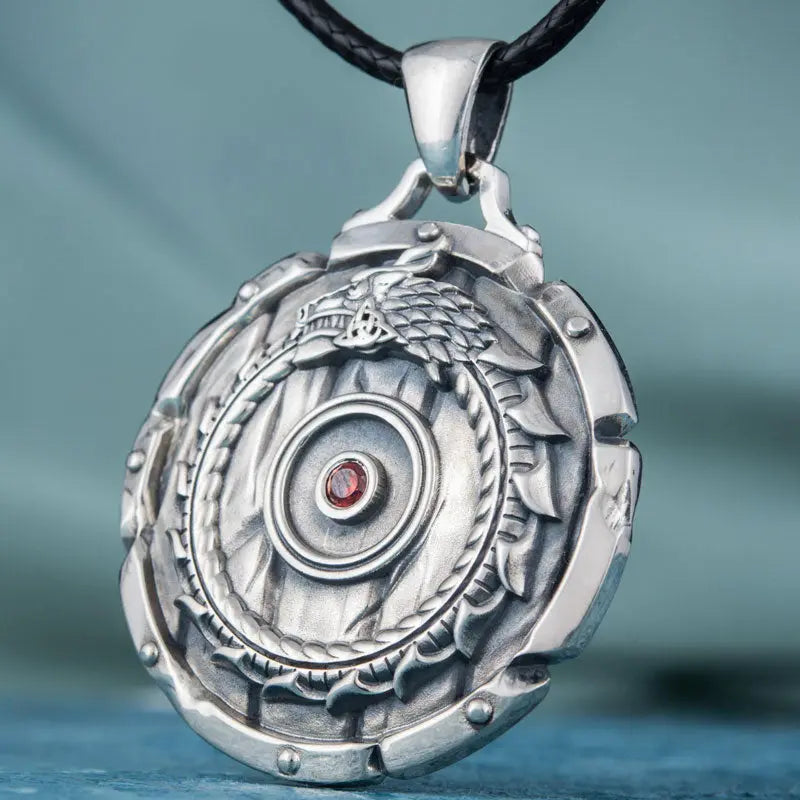 Collier Ouroboros (Argent Massif) - Viking Héritage