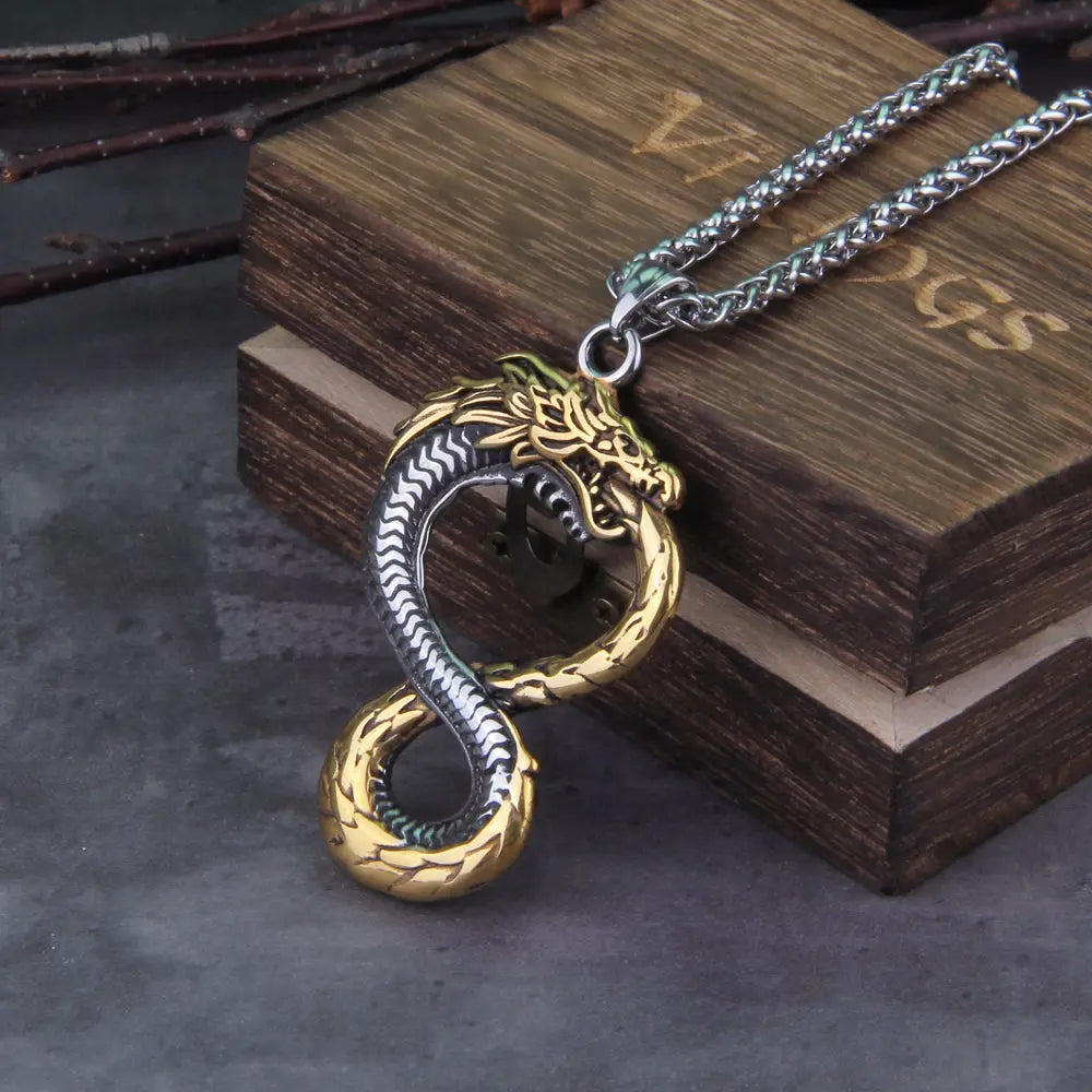 Collier Serpent Jormungand - Viking Héritage
