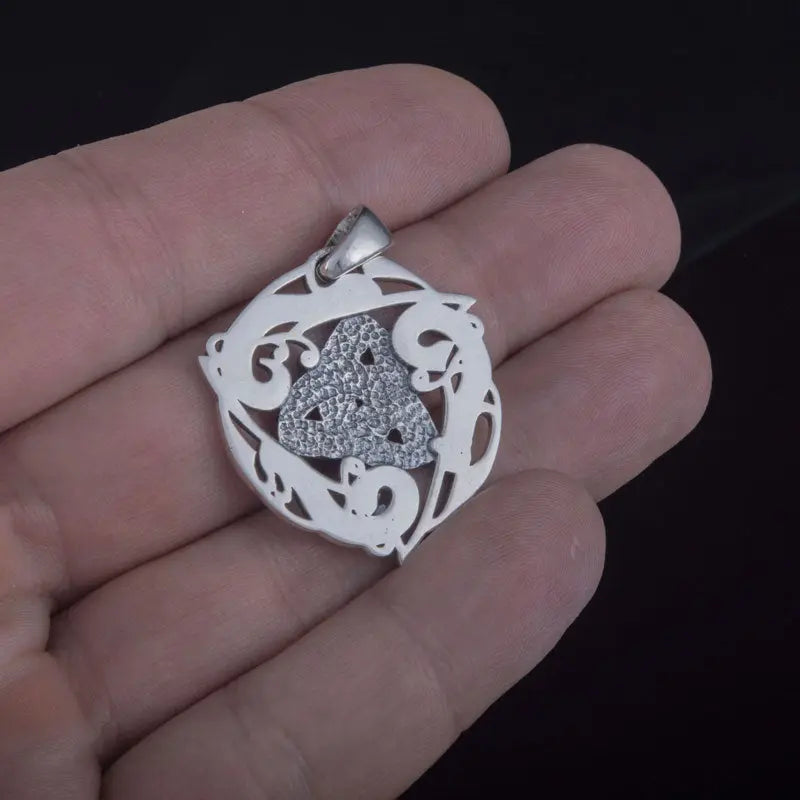 Collier Triple Corne d'Odin (Argent Massif) - Viking Héritage