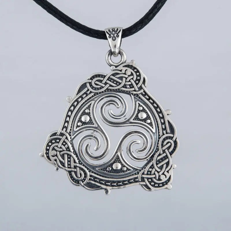 Collier Triskèl (Argent Massif) - Viking Héritage