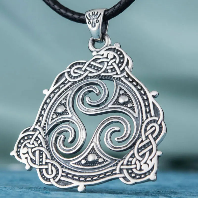Collier Triskèl (Argent Massif) - Viking Héritage