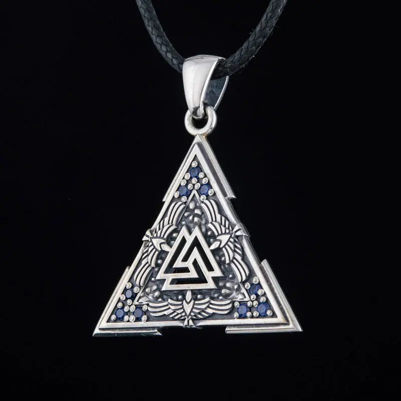 Collier Valknut (Argent Massif) - Viking Héritage