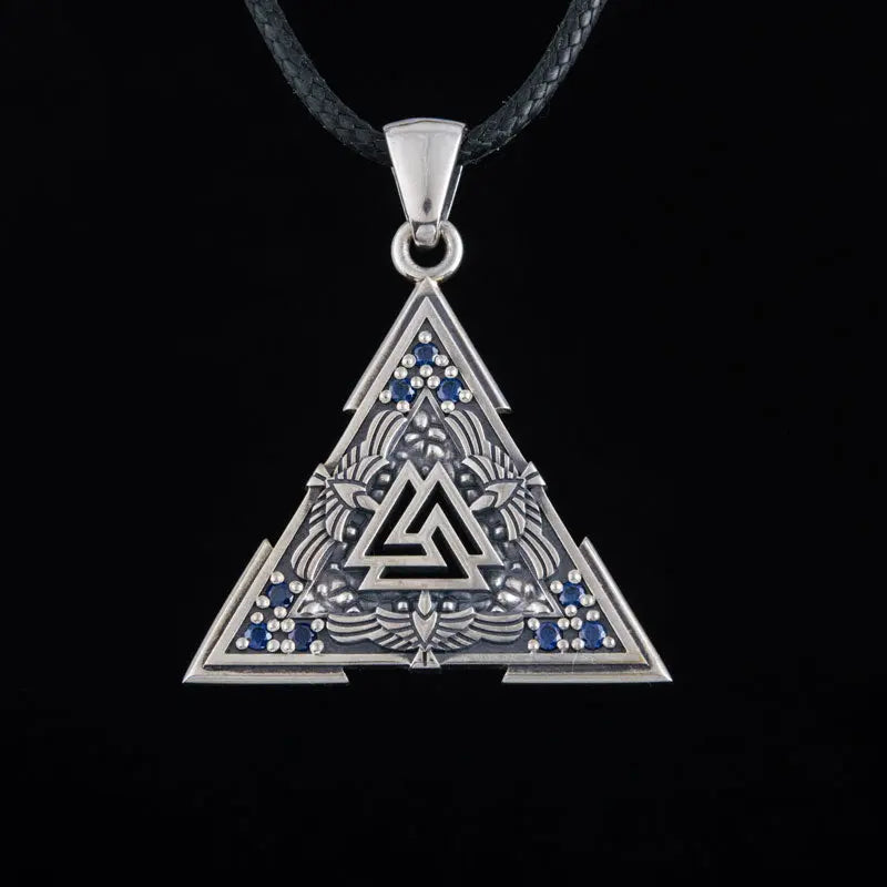 Collier Valknut (Argent Massif) - Viking Héritage