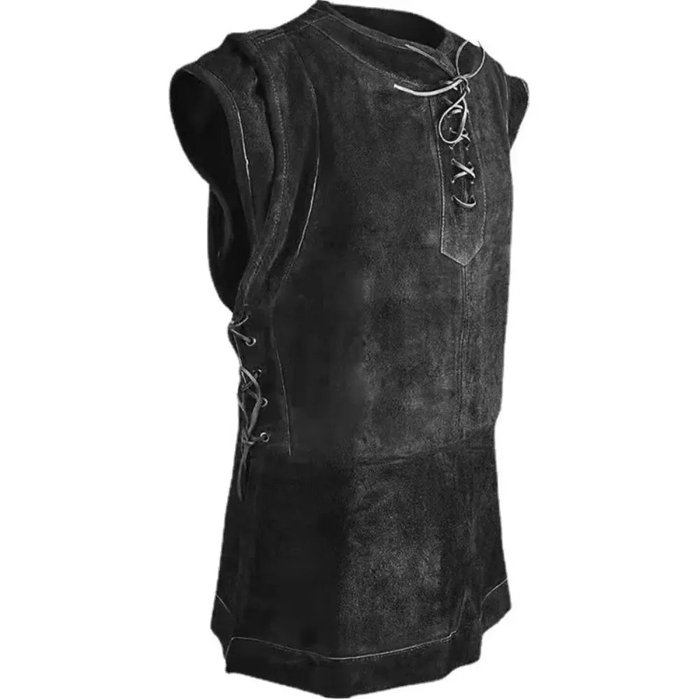Costume Archer Médiéval en Daim pour Homme - GlaViline Viking Héritage