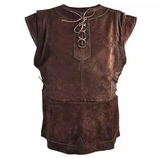 Costume Archer Médiéval en Daim pour Homme - GlaViline Viking Héritage