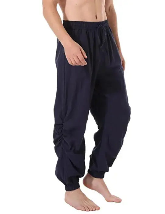 Pantalon Pirate Médiéval Homme – Style Cosplay Renaissance Viking Steampunk – Coupe Ample Et Jambes Larges – Lacets Décoratifs – Tissu Confortable Et Facile D’entretien - 5