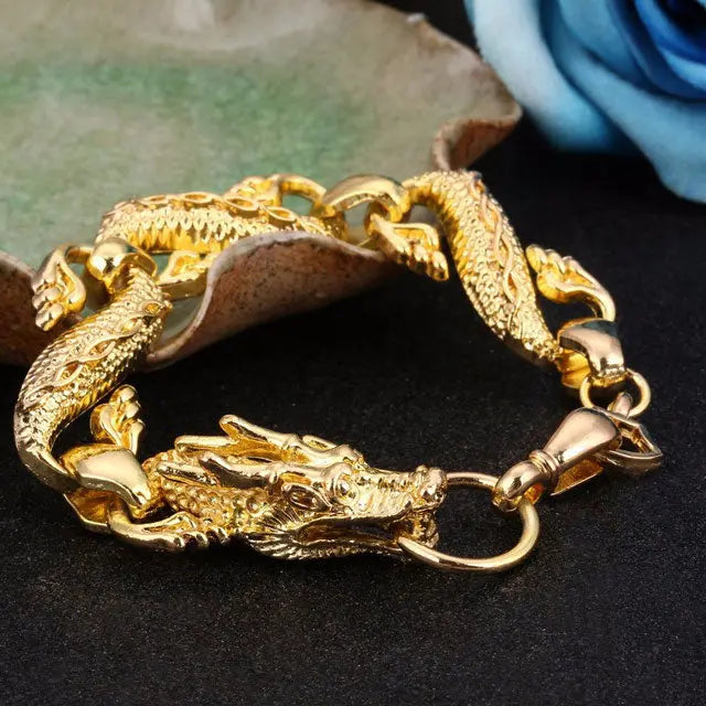 DRAGON GÉANT JǪRMUNGANDR ( Or ) - Viking Héritage