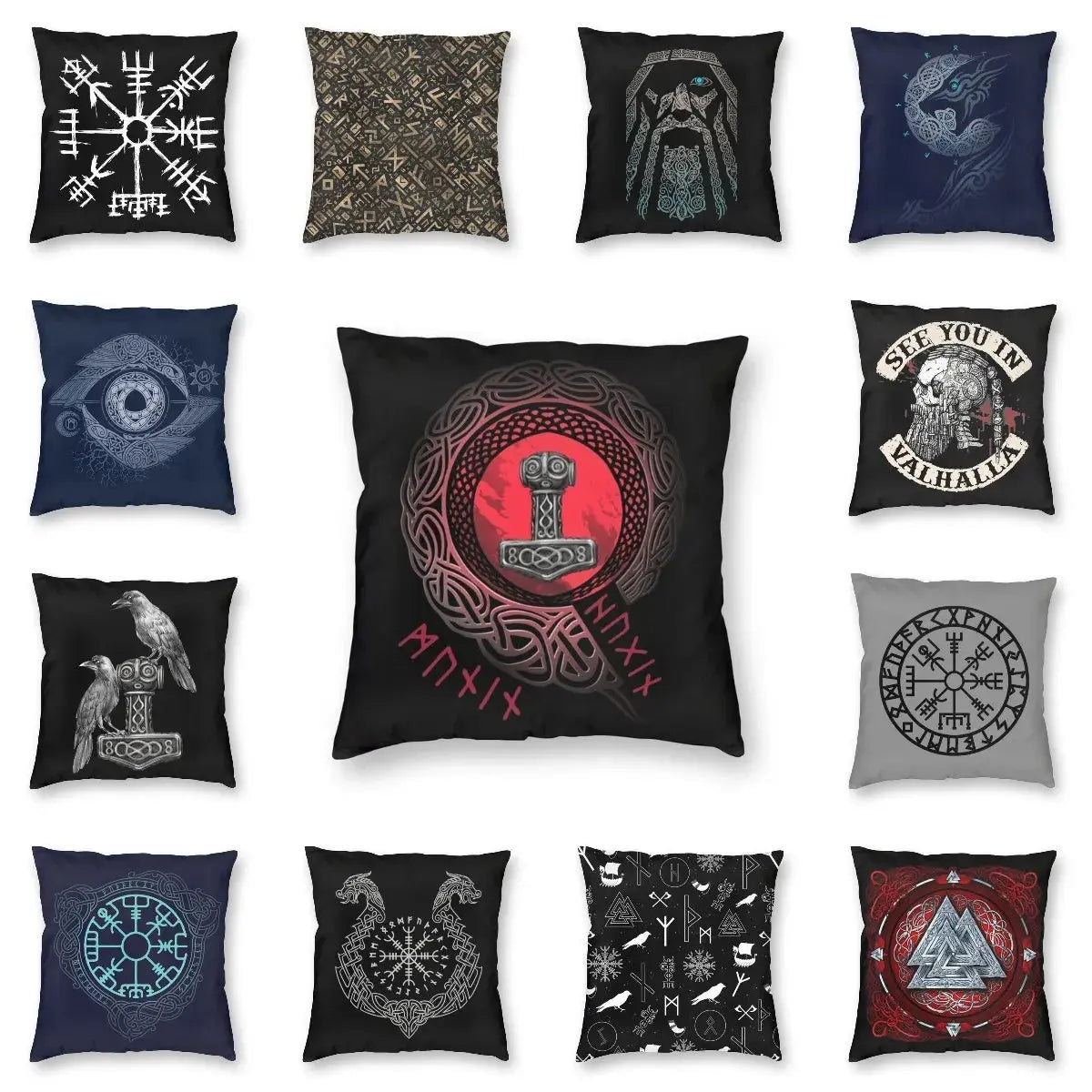 Housses de Coussins Viking - Motif au choix - Viking Héritage