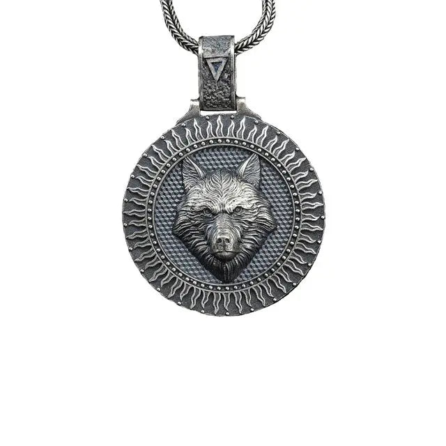MÉDAILLON LOUP FENRIR - Viking Héritage