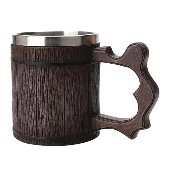 MUG MÉDIÉVAL IMITATION BOIS - Viking Héritage