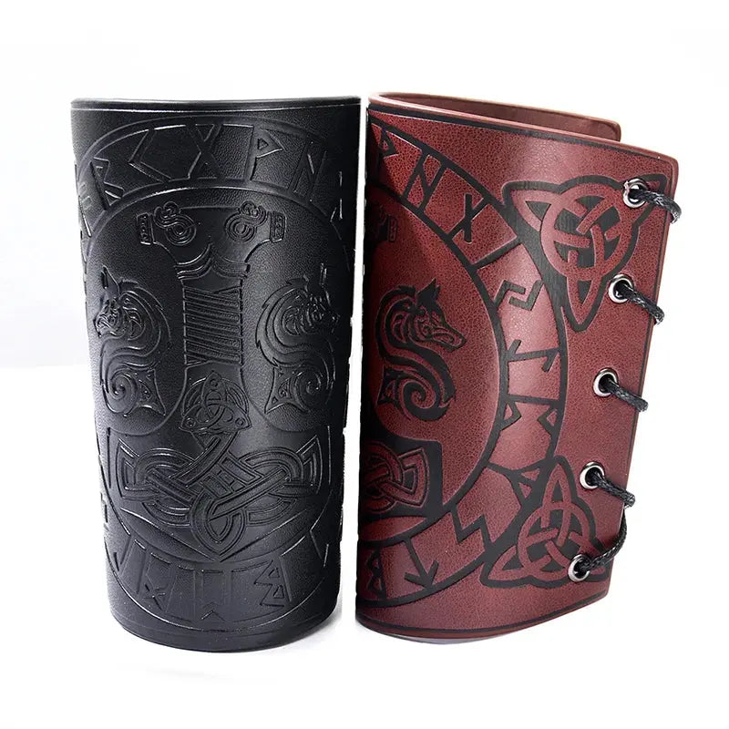 Manchettes Viking en Cuir - Viking Héritage