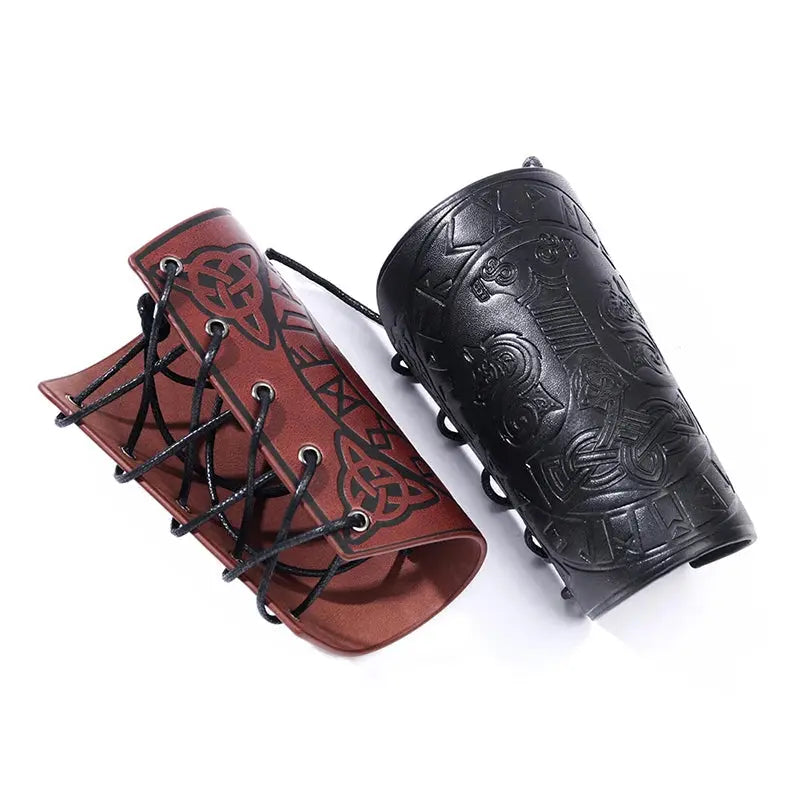 Manchettes Viking en Cuir - Viking Héritage